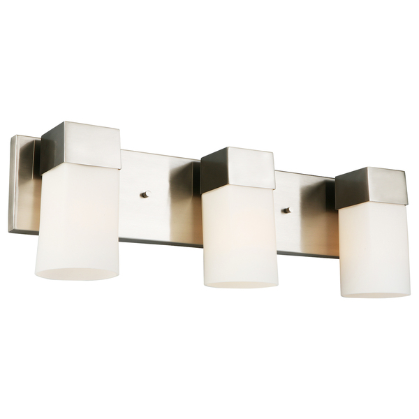 Eglo 3X60W Bath Vanity Light W/ Brushed Nickel Finish & Frosted Glass 202864A
